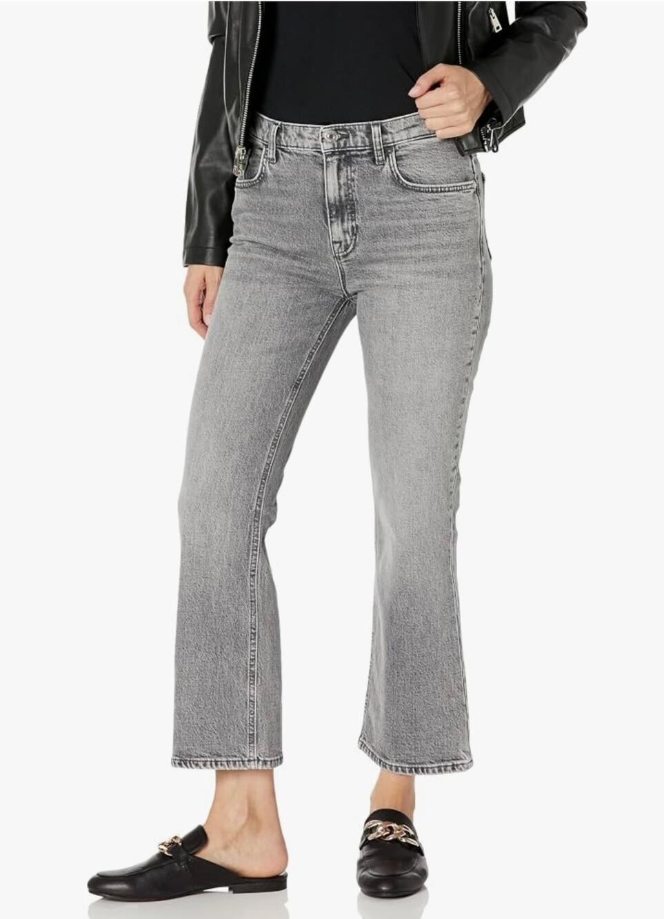 CURRENT/ELLIOTT The Boulevard Bootcut Jeans Women's Size 32 Pearl River Gray